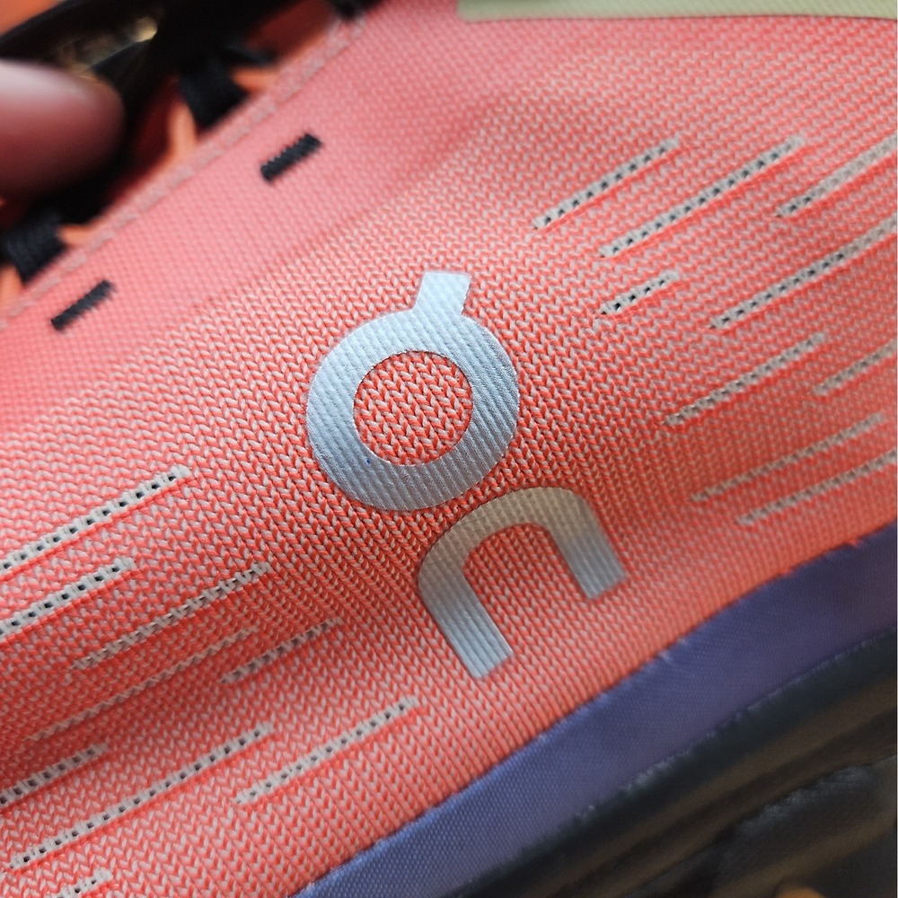 On Cloud Running Shoes Men's Size 12.5 Orange Black Helion Cloudtec Cloudspark - Picture 8 of 11